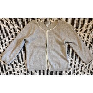 Vintage Great American Sweater Company, Oatmeal, One Button Open Cardigan, M